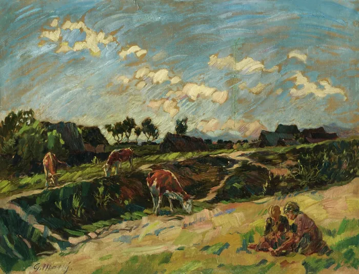 Framed Print : Motif from Vazec, around 1924. Creator: Gustav Mally Framed Print : Motif from Vazec, around 1924. Creator: Gustav Mally