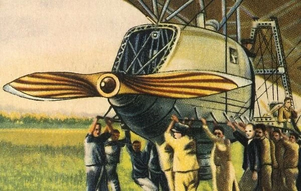 Motor gondola of a zeppelin, 1932. Creator: Unknown