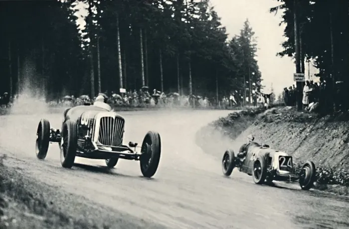 Framed Print : Motor racing on the Nurburg Ring, 1937 Framed Print : Motor racing on the Nurburg Ring, 1937