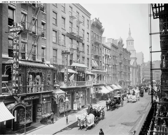 Framed Print : Mott Street, New York, N.Y. c1905?. Creator: Unknown Framed Print : Mott Street, New York, N.Y. c1905?. Creator: Unknown