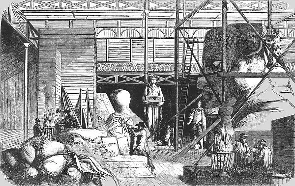 Moulding Room, Crystal Palace, Sydenham, 1854. Creator: Unknown