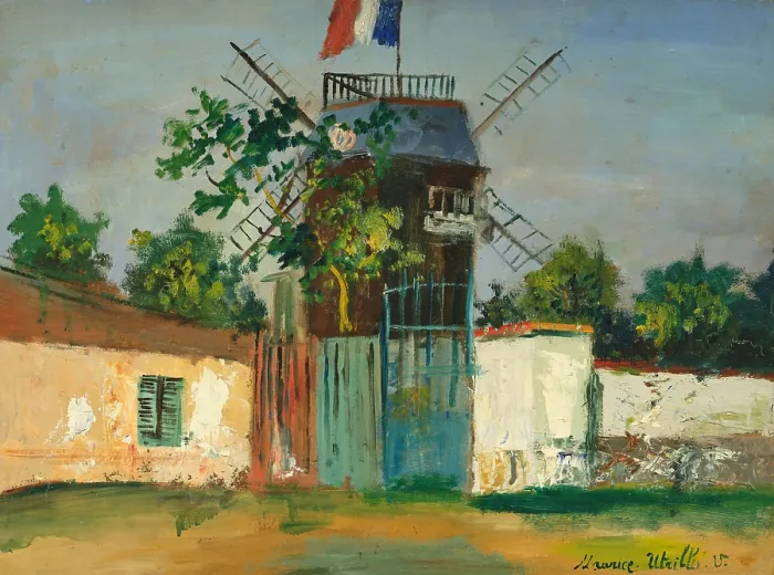 Framed Print : Moulin de la Galette, 1913. Creator: Utrillo, Maurice (1883-1955) Framed Print : Moulin de la Galette, 1913. Creator: Utrillo, Maurice (1883-1955)