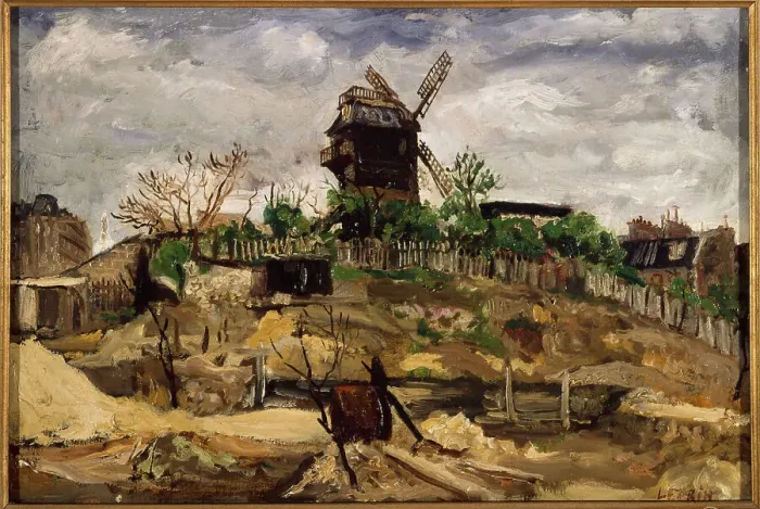 Framed Print : Moulin de la Galette, c1920. Creator: Marcel Leprin Framed Print : Moulin de la Galette, c1920. Creator: Marcel Leprin