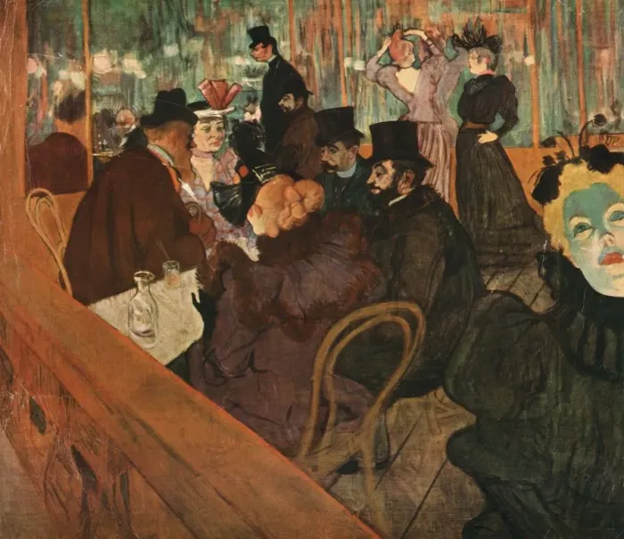Framed Print : At the Moulin Rouge, 1892, (1952). Creator: Henri de Toulouse-Lautrec Framed Print : At the Moulin Rouge, 1892, (1952). Creator: Henri de Toulouse-Lautrec