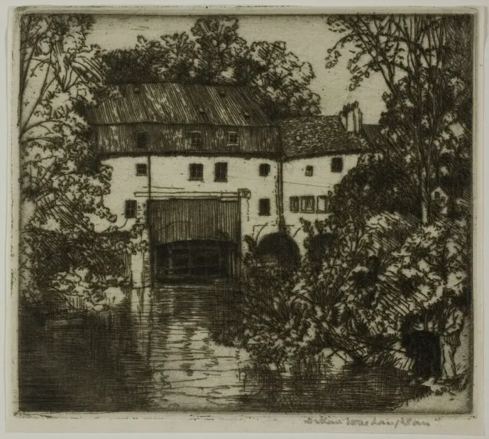 Framed Print : Moulin St. Maurice, 1902. Creator: Donald Shaw MacLaughlan Framed Print : Moulin St. Maurice, 1902. Creator: Donald Shaw MacLaughlan