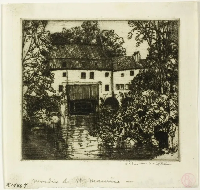 Framed Print : Moulin St. Maurice, 1902. Creator: Donald Shaw MacLaughlan Framed Print : Moulin St. Maurice, 1902. Creator: Donald Shaw MacLaughlan