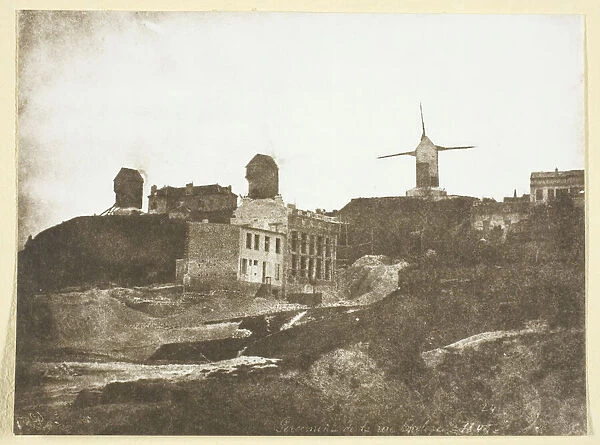 Moulins de Montmartre, possibly 1842  /  50, printed 1965. Creator: Hippolyte Bayard