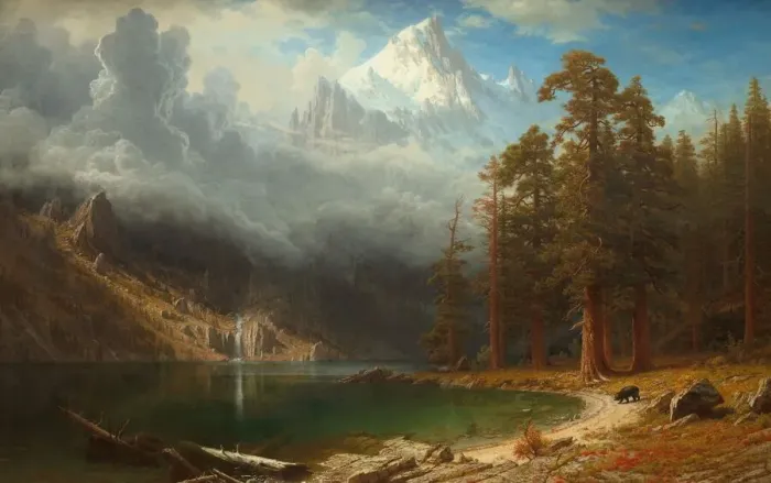 Framed Print : Mount Corcoran, c. 1876-1877. Creator: Albert Bierstadt Framed Print : Mount Corcoran, c. 1876-1877. Creator: Albert Bierstadt