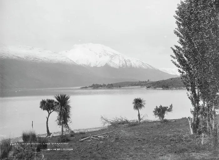 Framed Print : Mount Crichton (sic), Lake Wakatipu, 1886. Creator: Burton Brothers Framed Print : Mount Crichton (sic), Lake Wakatipu, 1886. Creator: Burton Brothers