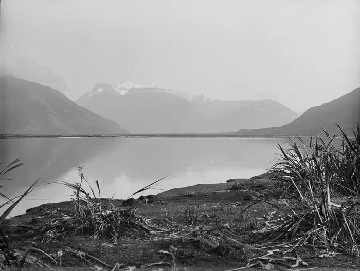 Framed Print : Mount Earnlsaw, from Glenorchy, Lake Wakatipu, 1886. Creator: Burton Brothers Framed Print : Mount Earnlsaw, from Glenorchy, Lake Wakatipu, 1886. Creator: Burton Brothers