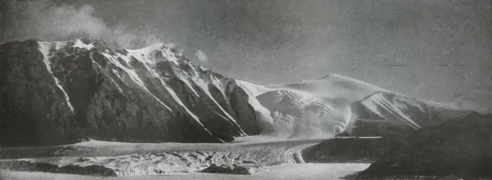 Framed Print : Mount England and the New Glacier, c1911, (1913). Artist: Frank Debenham Framed Print : Mount England and the New Glacier, c1911, (1913). Artist: Frank Debenham
