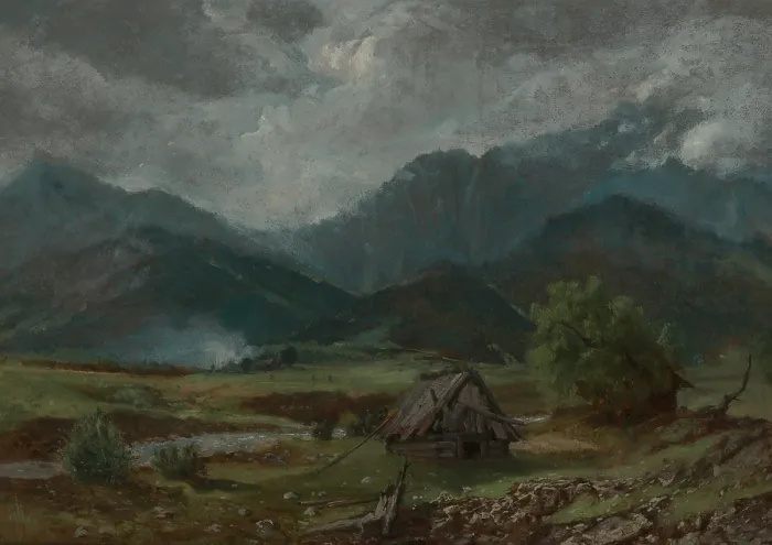 Framed Print : Mount Giewont, 1870. Creator: Aleksander Kotsis Framed Print : Mount Giewont, 1870. Creator: Aleksander Kotsis