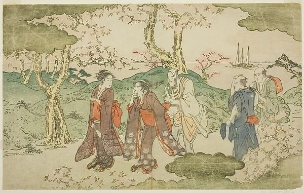 Mount Goten, from the illustrated book 'Statue of Fugen (Fugen-zo)', Japan, c