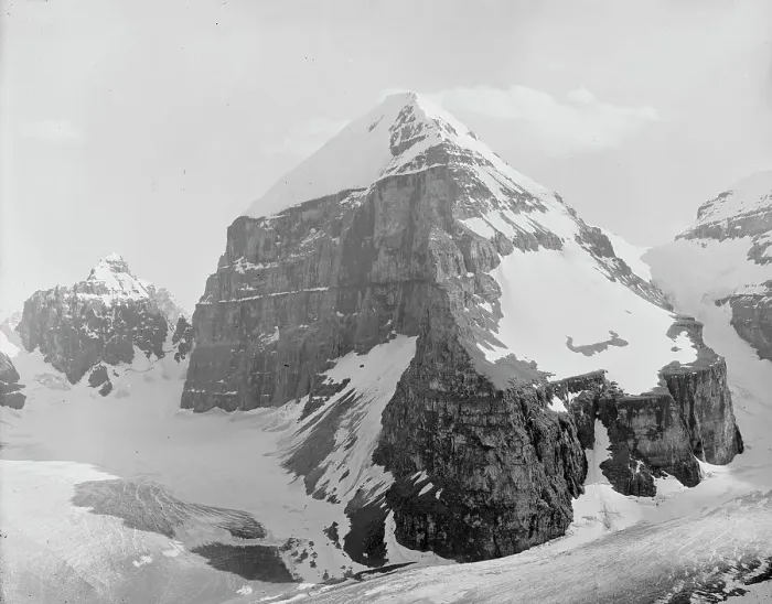 Framed Print : Mount Lefroy & the Mitre, Alberta, Canada, between 1900 and 1910. Creator: Unknown. Mount Lefroy & the Mitre, Alberta, Canada, between 1900 and 1910. Creator: Unknown Framed Print : Mount Lefroy & the Mitre, Alberta, Canada, between 1900 and 1910. Creator: Unknown. Mount Lefroy & the Mitre, Alberta, Canada, between 1900 and 1910. Creator: Unknown