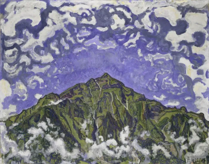Framed Print : Mount Niesen seen from Heustrich, 1910. Creator: Hodler, Ferdinand (1853-1918) Framed Print : Mount Niesen seen from Heustrich, 1910. Creator: Hodler, Ferdinand (1853-1918)