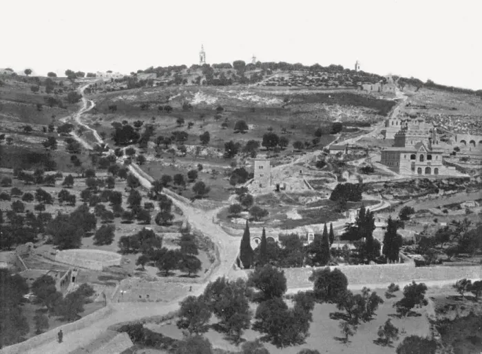 Framed Print : Mount of Olives, Jerusalem, Palestine, 1895. Creator: W &s Ltd Framed Print : Mount of Olives, Jerusalem, Palestine, 1895. Creator: W &s Ltd
