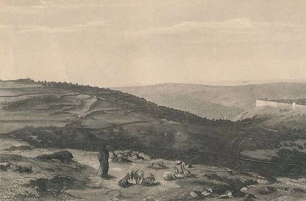 Mount of Olives & Valley of Jehoshaphat, 1871. Artist: D Mitchell