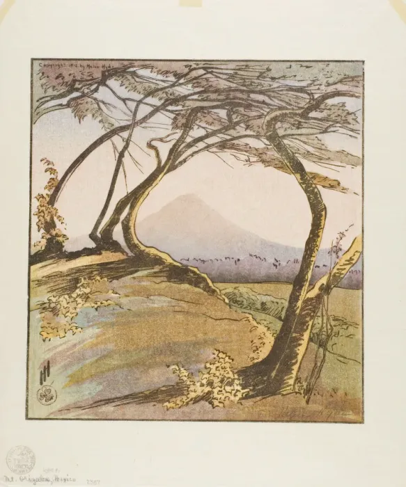 Framed Print : Mount Orizaba, 1912. Creator: Helen Hyde Framed Print : Mount Orizaba, 1912. Creator: Helen Hyde