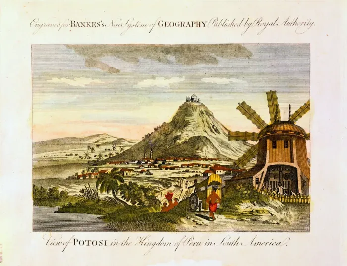 Framed Print : Mount Potosi, Bolivia, c1788 Framed Print : Mount Potosi, Bolivia, c1788