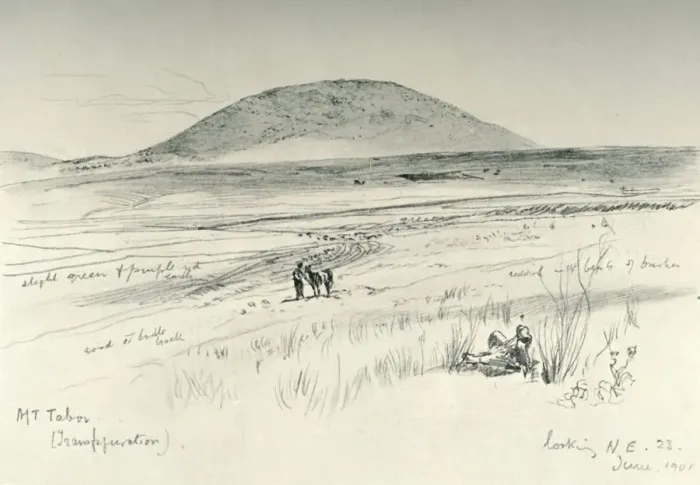 Framed Print : Mount Tabor, 1902. Creator: John Fulleylove Framed Print : Mount Tabor, 1902. Creator: John Fulleylove