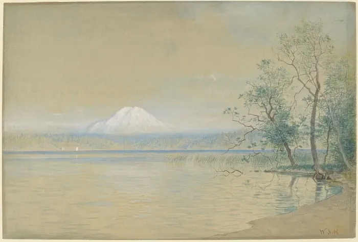 Framed Print : Mount Tacoma, 1899. Creator: William Stanley Haseltine Framed Print : Mount Tacoma, 1899. Creator: William Stanley Haseltine