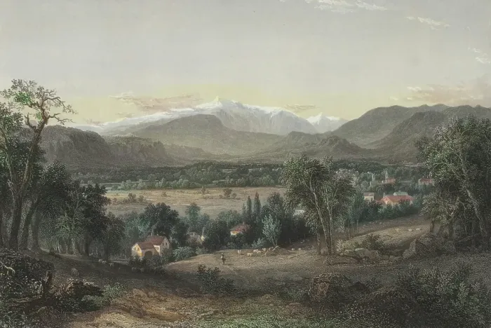 Framed Print : Mount Washington from the Valley of Conway, 1851. Creator: James Smillie Framed Print : Mount Washington from the Valley of Conway, 1851. Creator: James Smillie