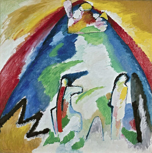 A Mountain, 1909. Creator: Kandinsky, Wassily Vasilyevich (1866-1944)