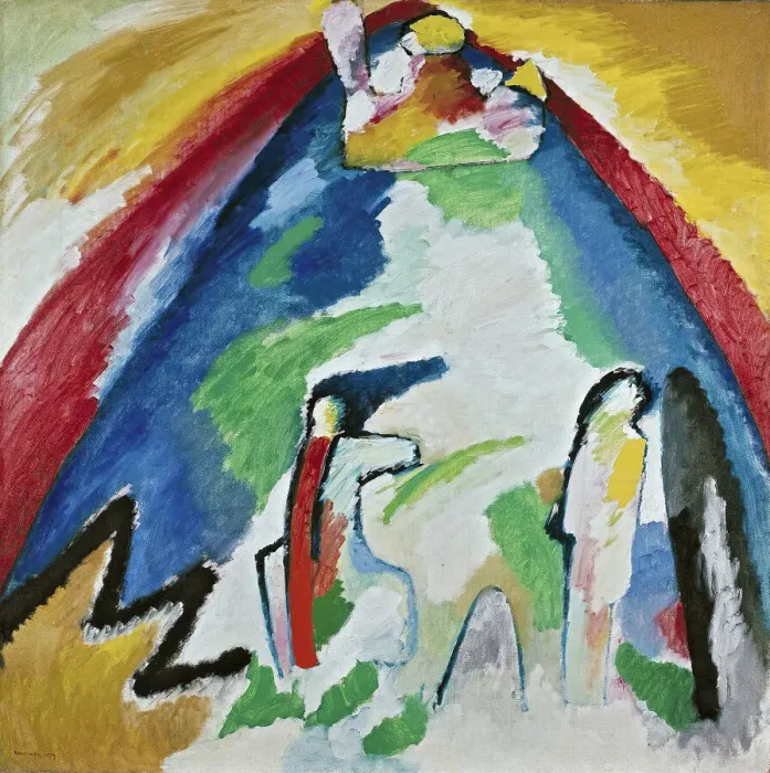 Framed Print : A Mountain, 1909. Creator: Kandinsky, Wassily Vasilyevich (1866-1944) Framed Print : A Mountain, 1909. Creator: Kandinsky, Wassily Vasilyevich (1866-1944)
