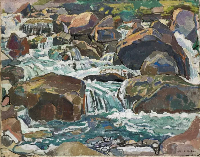 Framed Print : Mountain Creek near Champery, 1916. Creator: Hodler, Ferdinand (1853-1918) Framed Print : Mountain Creek near Champery, 1916. Creator: Hodler, Ferdinand (1853-1918)