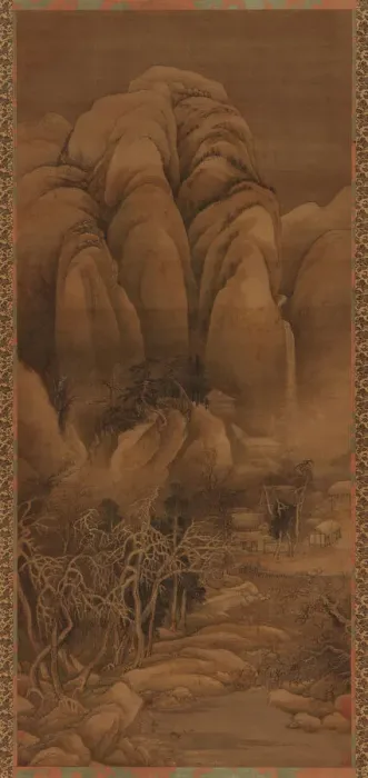 Framed Print : Mountain Hamlet after Snow, Ming or Qing dynasty, 17th century. Creator: Unknown Framed Print : Mountain Hamlet after Snow, Ming or Qing dynasty, 17th century. Creator: Unknown