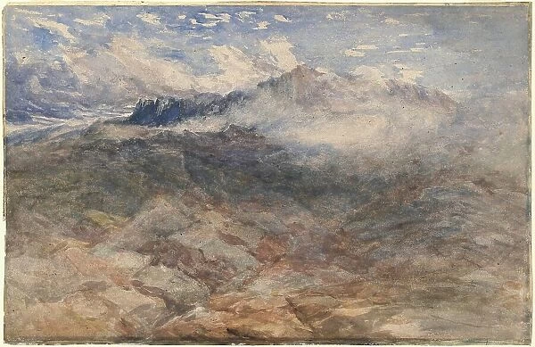 Mountain Heights, Cader Idris, c. 1850. Creators: David Cox, David Cox the elder