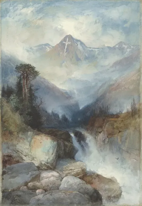 Framed Print : Mountain of the Holy Cross, 1890. Creator: Thomas Moran Framed Print : Mountain of the Holy Cross, 1890. Creator: Thomas Moran