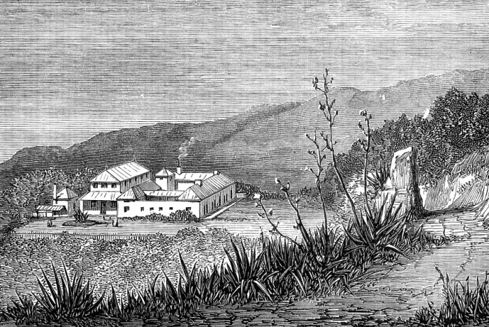 Framed Print : Mountain Hospital, Ascension Island, 1874. Creator: Unknown Framed Print : Mountain Hospital, Ascension Island, 1874. Creator: Unknown