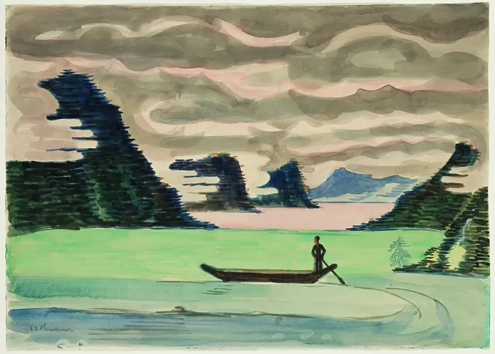 Framed Print : Mountain Lake, c1930. Creator: Ernst Kirchner Framed Print : Mountain Lake, c1930. Creator: Ernst Kirchner