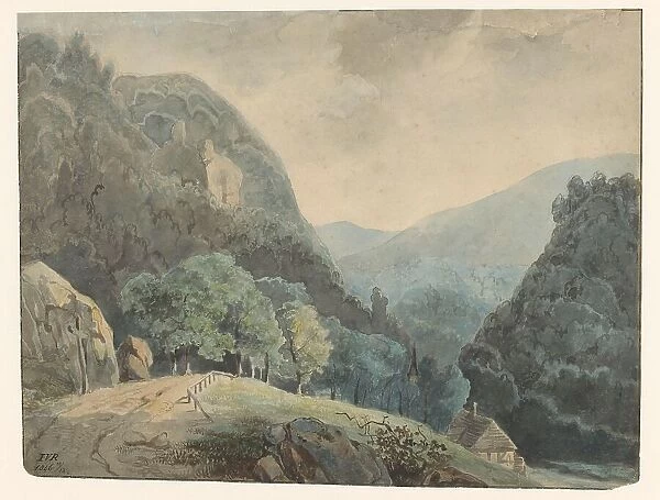 Mountain landscape, 1846. Creator: Monogrammist IVR