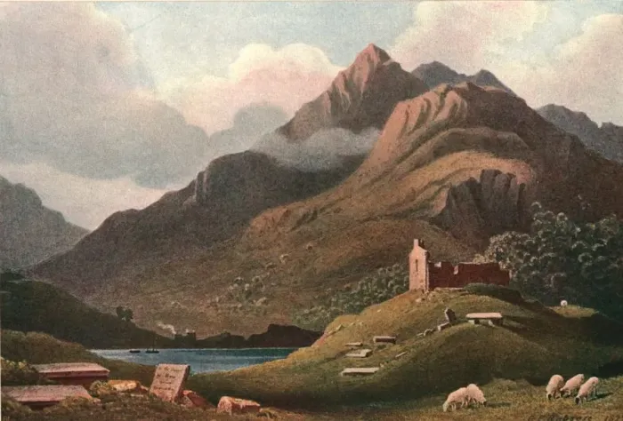 Framed Print : A Mountain Landscape - Ben Lomond, (c1900). Creator: Unknown Framed Print : A Mountain Landscape - Ben Lomond, (c1900). Creator: Unknown