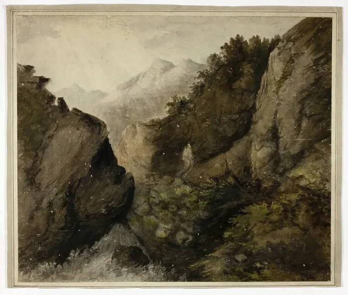 Framed Print : Mountain Landscape, n.d. Creator: Unknown Framed Print : Mountain Landscape, n.d. Creator: Unknown