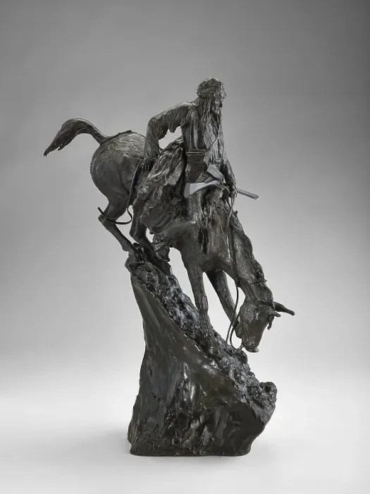 Framed Print : The Mountain Man, 1903. Creators: Frederic Remington, Roman Bronze Works Framed Print : The Mountain Man, 1903. Creators: Frederic Remington, Roman Bronze Works