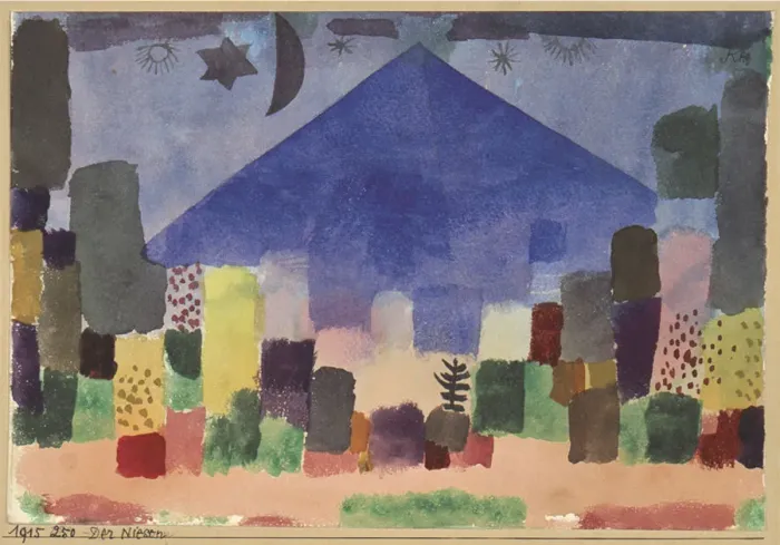 Framed Print : The Mountain Niesen. Egyptian Night. Artist: Klee, Paul (1879-1940) Framed Print : The Mountain Niesen. Egyptian Night. Artist: Klee, Paul (1879-1940)