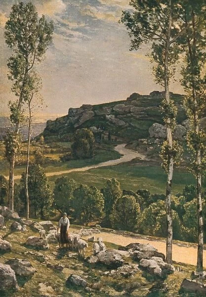 A Mountain Road in Provence, 1904, (c1930). Creator: Herbert Edwin Pelham Hughes-Stanton