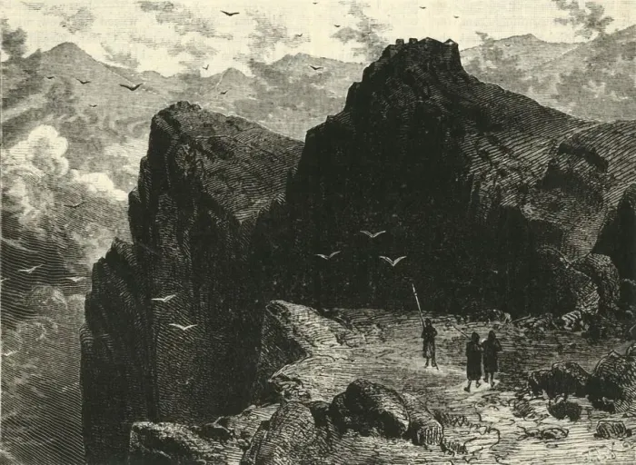 Framed Print : Mountain Scene in Epirus, 1890. Creator: Unknown Framed Print : Mountain Scene in Epirus, 1890. Creator: Unknown