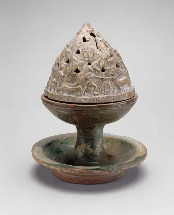 Framed Print : Mountain-Shaped Incense Burner (Boshan Xianglu), Western Han dynasty (206 B. C. -A. D. 9) Framed Print : Mountain-Shaped Incense Burner (Boshan Xianglu), Western Han dynasty (206 B. C. -A. D. 9)