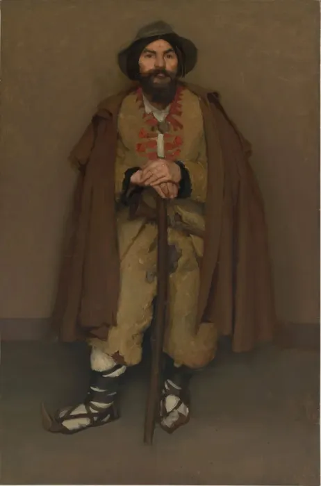 Framed Print : A mountain shepherd, 1901. Artist: Ramsay, Hugh (1877-1906) Framed Print : A mountain shepherd, 1901. Artist: Ramsay, Hugh (1877-1906)