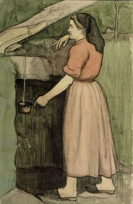 Framed Print : Mountain Spring, a study, 1903. Creator: Juho Rissanen Framed Print : Mountain Spring, a study, 1903. Creator: Juho Rissanen