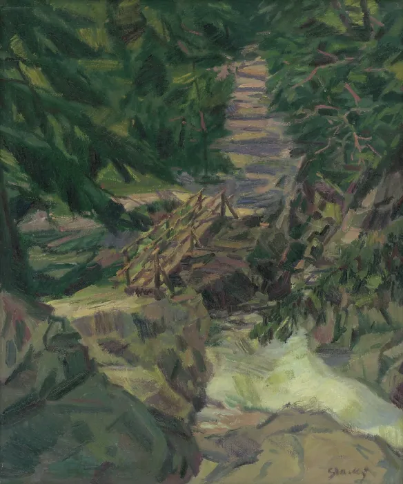 Framed Print : Mountain-Stream in the Tatras, around 1939. Creator: Gustav Mally Framed Print : Mountain-Stream in the Tatras, around 1939. Creator: Gustav Mally