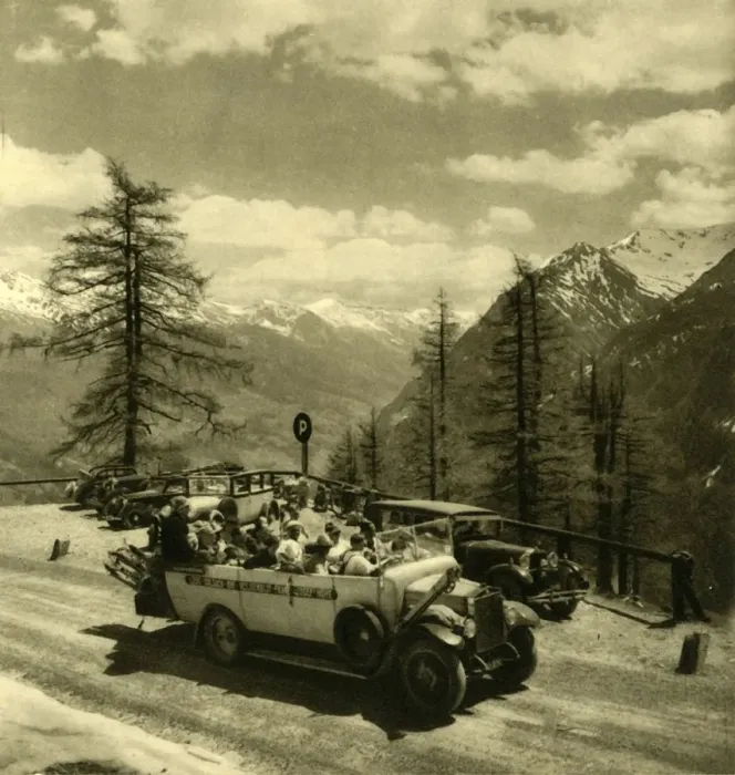 Framed Print : Mountain view at Schoneck on the Grossglockner High Alpine Road, Austria, c1935 Framed Print : Mountain view at Schoneck on the Grossglockner High Alpine Road, Austria, c1935