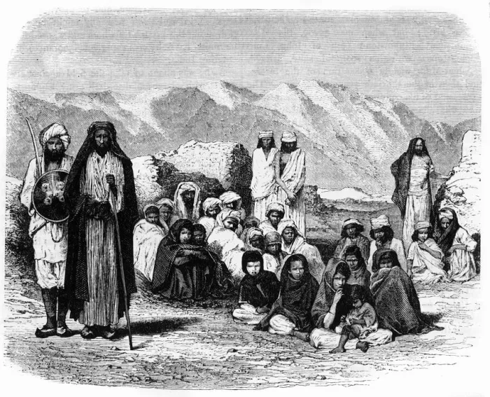 Framed Print : Mountaineers of Afghanistan, c1891. Creator: James Grant Framed Print : Mountaineers of Afghanistan, c1891. Creator: James Grant