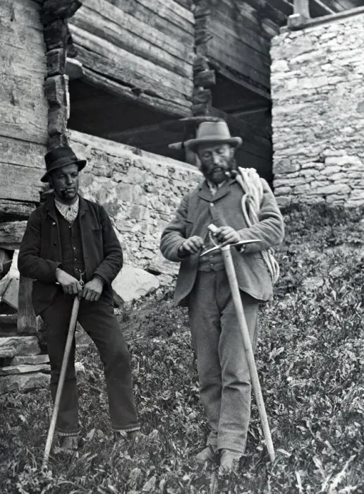 Framed Print : Mountaineers, late 19th or early 20th century Framed Print : Mountaineers, late 19th or early 20th century