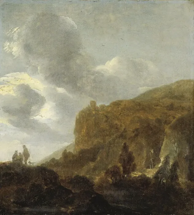 Framed Print : Mountainous Landscape, 1630-1660. Creator: Guillam Dubois Framed Print : Mountainous Landscape, 1630-1660. Creator: Guillam Dubois