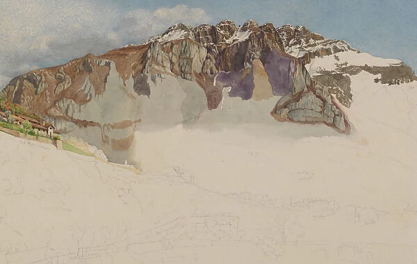 Mountainous Landscape in Italy : 'Il Resegone', 1885. Creator: Frank Randal
